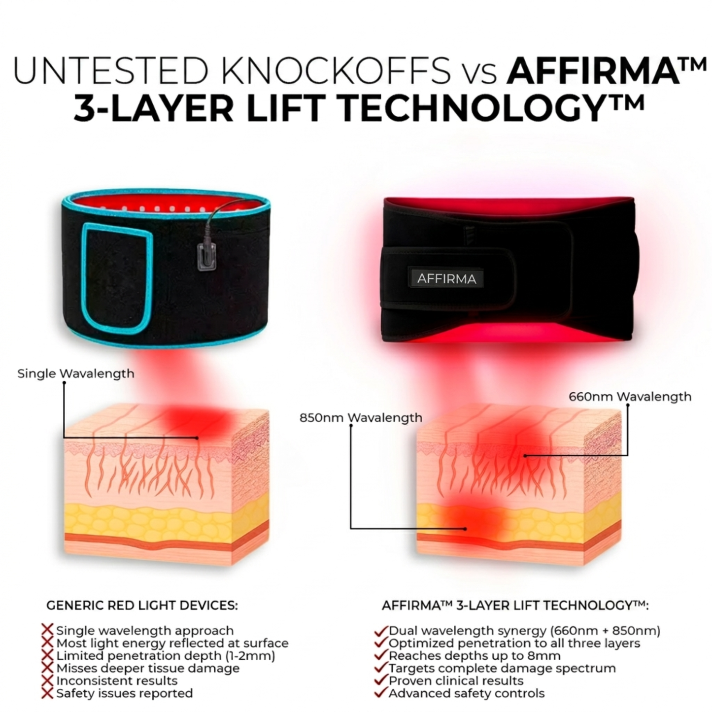 Affirma Red Light Therapy Belt